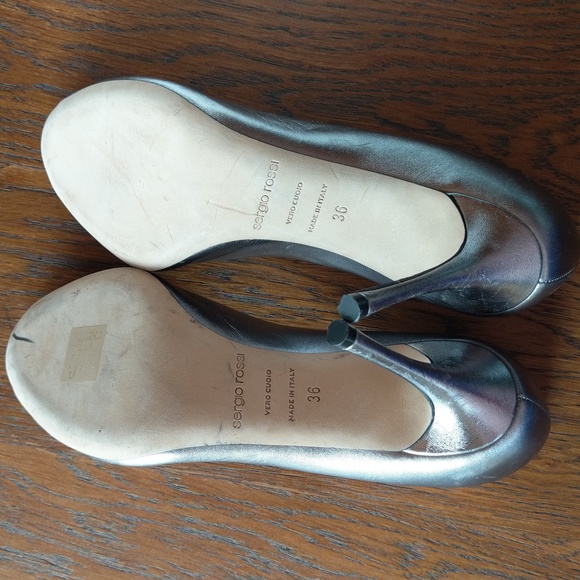 Brand New Sergio Rossi Peep Toe Heels / Stilettos - Picture 8 of 10